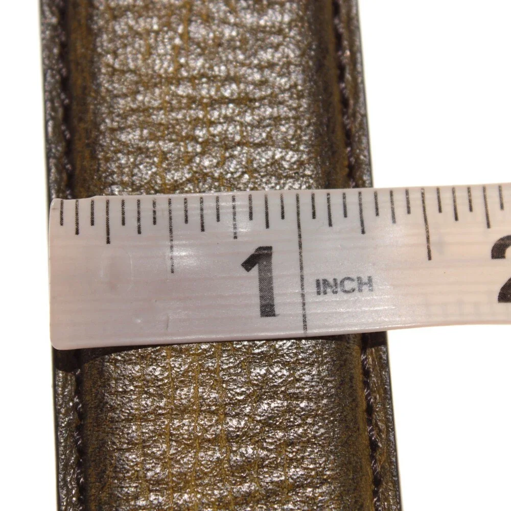 Di Bianco NWT Cut to Size Dress Belt In Green Pebbled Leather One Size